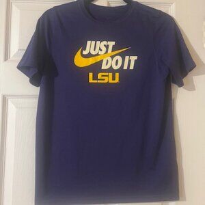 LSU Nike T Shirt Just Do it Size XL Youth